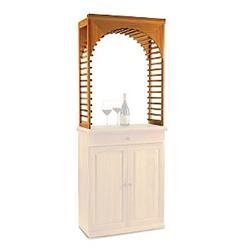 lot 2406 image: NFINITY Wine Rack Kit - Arch Display (Natural Finish)