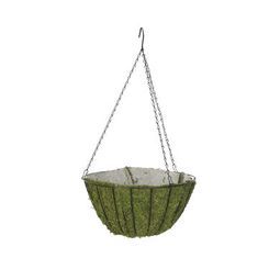 lot 2520 image: Lot of 14 Round Moss Hanging Basket Liner
