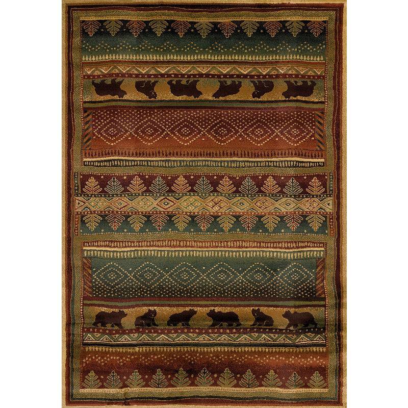 lot 2474 image: United Weavers Area Rugs Genesis 130-32943 Bearwalk Lodge Rug 110X3 Rectangle
