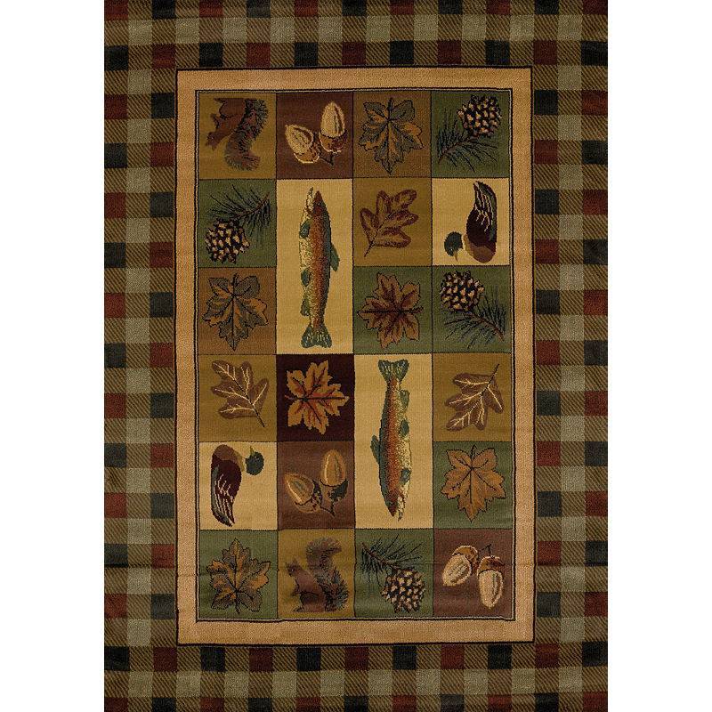 lot 2479 image: United Weavers of America Genesis Brown Timberland Area Rug
