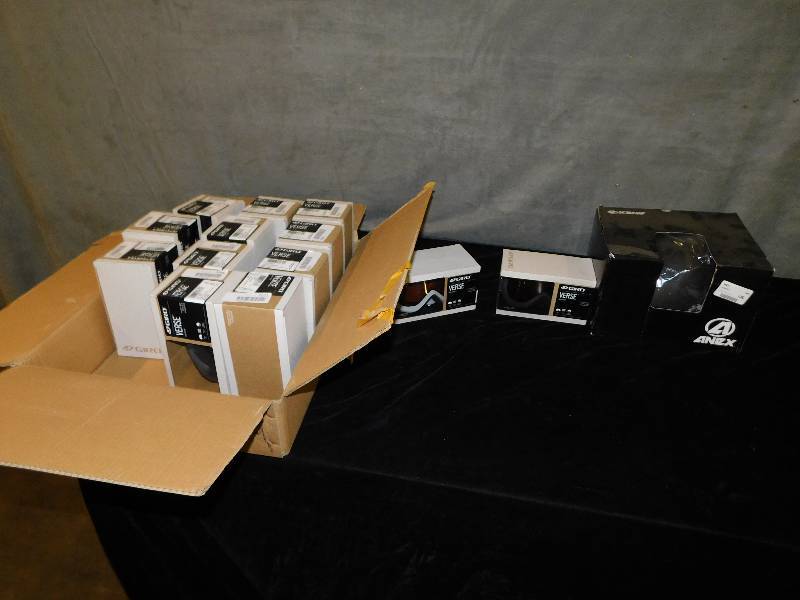 lot 2518 image: Large Lot of Ski Googles and Helmet