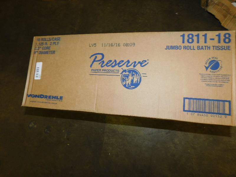 lot 2550 image: Case of Preserve Jumbo Roll Bath Tissue