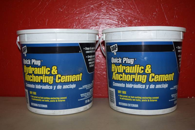lot 57 image: 2 Buckets DAP Quick Plug Hydraulic and Anchoring Cement