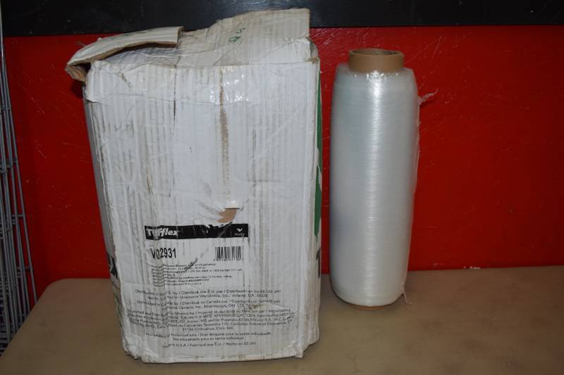 lot 65 image: 4 Rolls Tufflex Pre-Stretched Hand Film Shrink Wrap