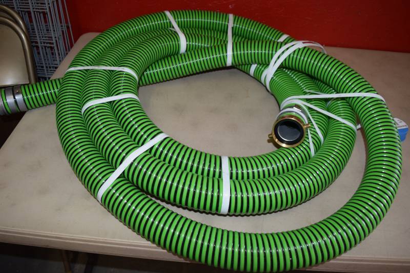 lot 179 image: 2 x 20 GreenBlack Suction Hose