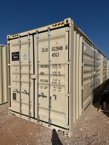 lot 1283 image: First Use 40 Foot High Cube Container with 2 side doors and 1 set of rear doors