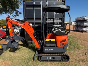 lot 1330 image: Unused 2025 IRE18P 420cc Gas Engine Mini Excavator with Pilot Controls - Orange in Color