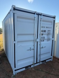 lot 1159 image: Unused 12 foot Security Container with window and walk through door