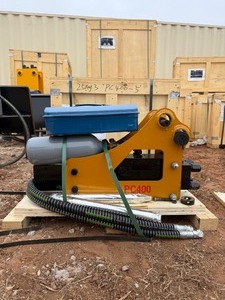 lot 1296 image: Unused 2025 PC400 Hydraulic Breaking Hammer with 25mm pins for up to a 1.2 ton excavator-A little larger than the PC350