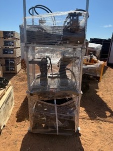lot 1363 image: 1 metal shelf-Contents on Shelf NOT INCLUDED - Shelf is 3 parts that stack