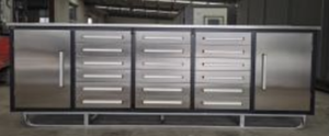 lot 10575 image: Unused Suihe Tool Cabinet 10FT-18D-2B-01A Stainless top & Front