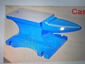 lot 10599 image: 400lb Heavy Duty Cast Iron Anvil