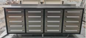 lot 10648 image: 7FT-20D-01A Red Tool Box