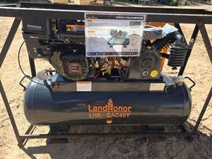 lot 10087 image: LandHonor 40-Gallon Gas Air Compressor LHR-GAC40Y
