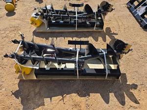 lot 10410 image: MIVA Heavy Duty Skid Steer Auger Assembly with 81216 Auger Rods