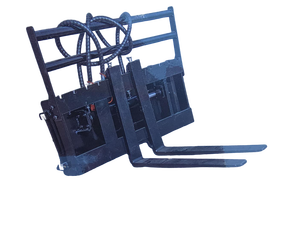 lot 10458 image: GIYI Mini Skid Steer Side Shift Fork Attachment