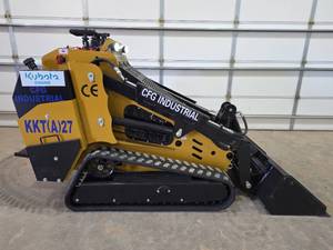 lot 10556 image: CFG 2025 Kubota Diesel Industrial Skid Steer Loader KKT(A)27 Mini Track Loader, 44 Bucket