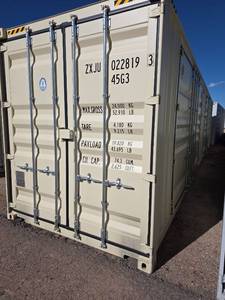 lot 7003 image: New 40ft High Cube Shipping Container ZXJU022819 2 side doors, 1 end door