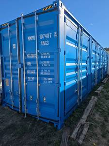 lot 7009 image: 40ft High Cube Shipping Container - One Trip - 4 side door  1 rear door openings