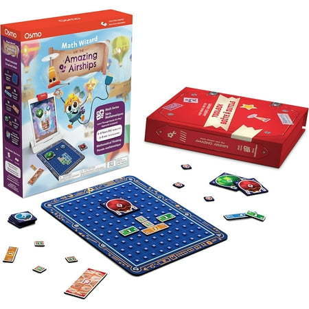 lot 100011 image: Osmo Math Wizard and the Amazing Airships iPad & Fire Tablet-Ages 6-8Grades 1-2-Mental Math Addition & Subtraction-Curriculum-Inspired-STEM Toy-Kids-Boys & Girls(Osmo Base Required) - Retail $80