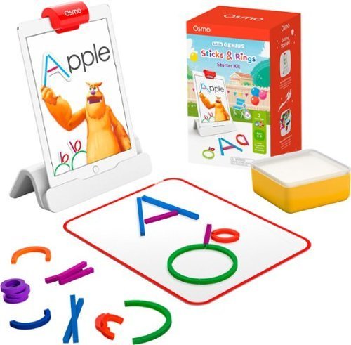 lot 100014 image: Osmo - Sticks & Rings Starter Kit for iPad - White - Retail $50