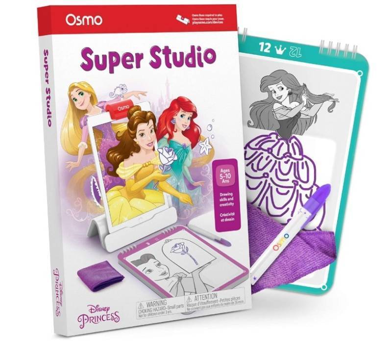 lot 100018 image: Osmo - Super Studio Disney Princess Starter Kit for iPad - White - Retail $40