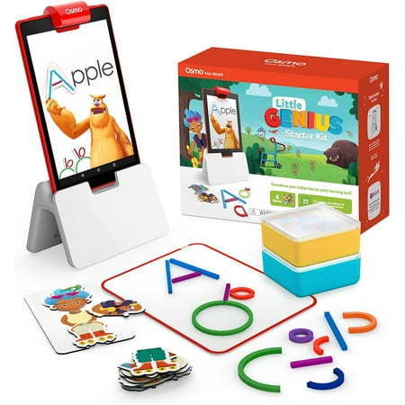 lot 100070 image: Osmo - Little Genius Starter Kit for Fire Tablet - 4 Hands-On Learning Games - Preschool Ages - Problem Solving  & Creativity Fire Tablet Base Included - Retail $115