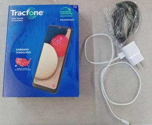 lot 57412 image: Samsung Galaxy A02s Tracfone Smartphone with Charger - Retail $49