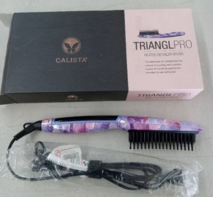 lot 57418 image: Calista Triangl Pro Heated Hair Detailer Brush - Retail $89