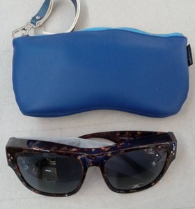 lot 57422 image: Designer Sunglasses with Blue Case Set - Retail $95