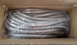 lot 57426 image: Bemini 100ft No-Kink Metal Garden Hose - Retail $79