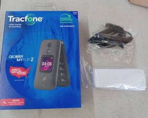 lot 57429 image: Tracfone Alcatel MyFlip 2 - Basic Flip Phone - Retail $19