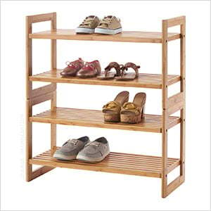 lot 54392 image: Trinity Bamboo Shoe Rack, Pack of 2 Missing Hardware  - Retail $211