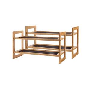 lot 54394 image: Trinity Bamboo Shoe Rack, Pack of 2 - Retail $211