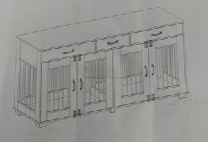 lot 57494 image: Dog Crate with Installation Manual - Sold As Is  - Retail $145