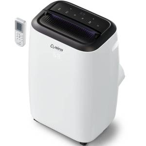 lot 57498 image: Airo Comfort Portable Air Conditioner 14 000 BTU - 8 600 SACC Quiet Air Conditioning Machine Cools Up to 500 Square Feet Room LED Display Auto and Dehumidifier Tested Like New Condition Remote & Installation Kit Included  - Retail $446