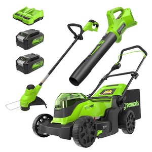 lot 57496 image: Greenworks 24V PowerAll Lawn Care Combo Kit - Sold As Is  - Retail $399