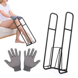 lot 1828 image: Upgraded Compression Sock Aid Device  Sock Aids for Compression Stocking - Helper Device for Putting on Hosiery - 2025 Design - Black