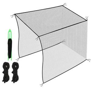 lot 1841 image: Amazgolf 10x10ft Golf Batting Cage with Quick Installation Tool and Rope, Practice Net for Indoor, Outdoor, Ceiling, Garage, Driver, Golf Simulator, Impact Screen - Retail $98