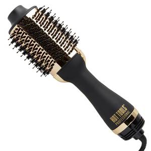 lot 1844 image: HOT TOOLS 24K Gold Blow Dryer Brush - Hot Air Brush for Salon-Worthy Volume in One Step - Volumizer with 24K Gold Technology for Fast Styling and Long-Lasting Results - Retail $56