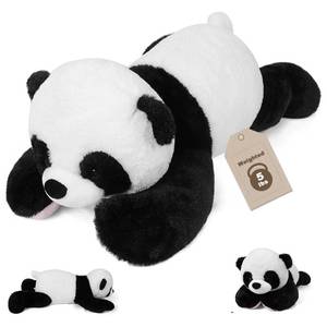 lot 1856 image: JellyMallow 5 lbs 24 inches Panda Weighted Stuffed Animals, Cuddly Weighted Panda Plush Pillow Giant Plushie Ideal Gift for Adults and Kids - Retail $36