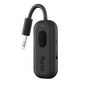lot 2375 image: Twelve South AirFly Pro Bluetooth Wireless Audio TransmitterReceiver for up to 2 AirPodsWireless Headphones Use with Any 3.5 mm Audio Jack, Black - Retail $55