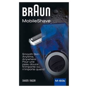 lot 2406 image: Braun Electric Razor for Men, M60b Mobile Electric Foil Shaver, Washable - Retail $20