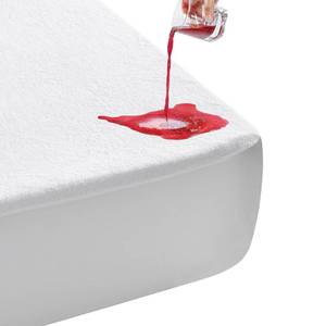 lot 2459 image: LAVANCE Premium Cotton Terry Mattress Protector � Twin XL Size, Waterproof Soft Noiseless Dirt-Proof Washable Bed Mattress Cover - Retail $19