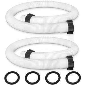 lot 5543 image: 29060E Pool Pump Replacement Hoses for Above Ground Pools - 1.5 Diameter Connection Pool Hoses, 59in Long Accessory Hoses for In tex Cole man Filter Pumps, Sand Filters and Saltwater Systems, 2 Pack