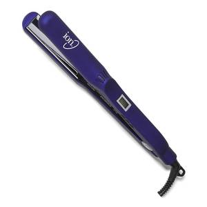 lot 6452 image: ion Titanium Gator Digital Flat Iron, 1 inch, Straighten, Curl, or Flip Hair, Heats up to 450°F, Digital Display, Dual Voltage - Retail $70