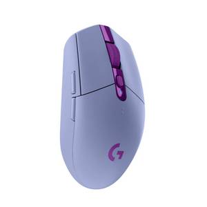 lot 6474 image: Logitech G305 LIGHTSPEED Wireless Gaming Mouse, Hero 12K Sensor, 12,000 DPI, Lightweight, 6 Programmable Buttons, 250h Battery Life, On-Board Memory, PCMac - Lilac - Retail $30