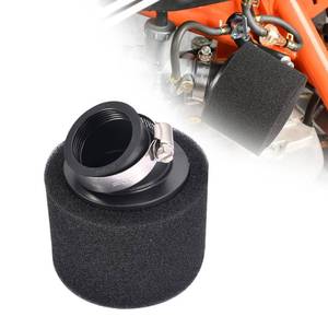 lot 6481 image: RUTU 38mm Air Filter, Universal Bent Angled Motorcycle Air Filter Suitable with 4 Stroke 50cc 70cc 90cc 110cc 125cc 150cc GY6 Motorcycle ATV cooter Quad Go Kart Moped Pit Dirt Bike-Black