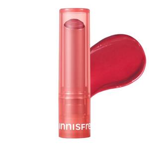 lot 6487 image: innisfree Dewy Tint Lip Balm with Hyaluronic Acid and Ceramides, Korean Hydrating Tinted Balm, Rose Brick Shade - Retail $18