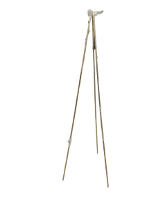 lot 6491 image: Professional Art Display Easel - Gold Aluminum Tripod Stand - Retail $35